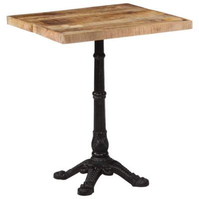 Bistro Table Natural Rough Mango Wood Medium Durable