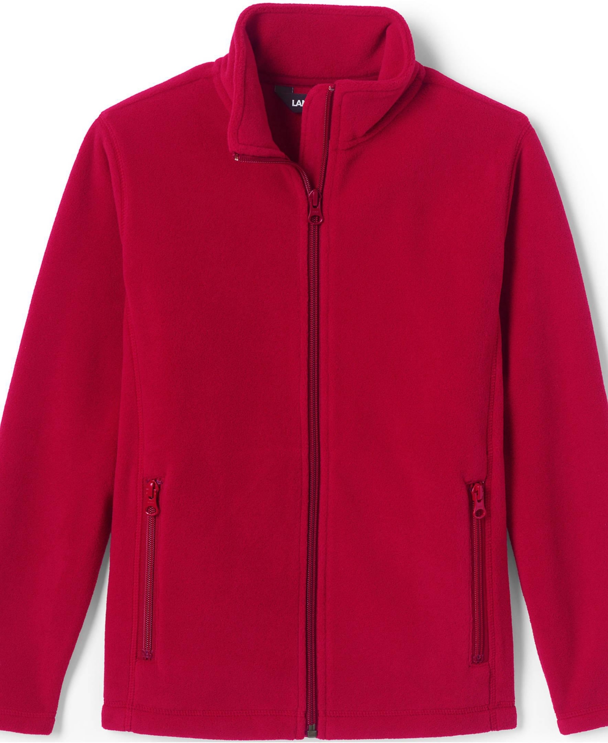 Lands' End Girls Full-Zip Mid-Weight Fleece Jacket