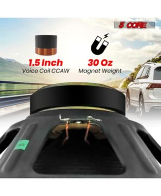 Subwoofer Speaker 12 Inch Car Subs 1200W Peak Pro Audio 4Ohm Replacement Subwoofers Para Carro - 1PC