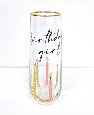 Birthday Girl Stemless Champagne Glass