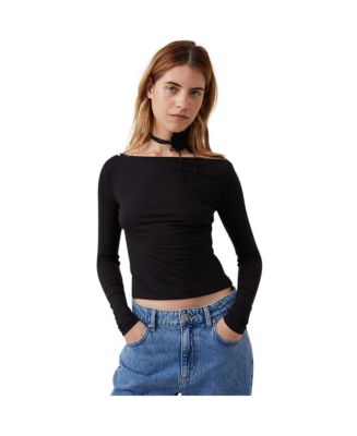 売れ筋商品|||スタイルアンドコー カットソー トップス レディース Women's Cotton Boat-Neck Sleeveless Top, Created for Macy's Deep Black Style & Co Women's Cotton Boat-Neck Sleeveless Top, Created
