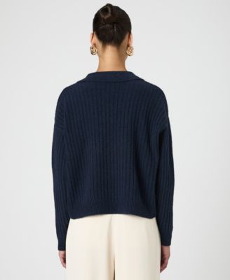 Women's Vhari Collared Long-Sleeve Sweater 