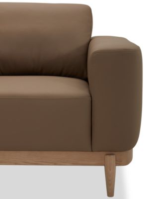 Jharli Leather Accent Chair, Created for Macy's