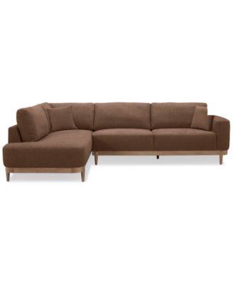 Furniture - Jharli 2-Pc. Fabric Sectional Sofa