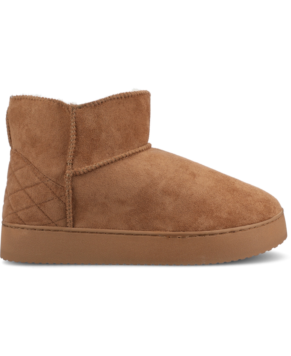 Shop Journee Collection Women's Noa Round Toe Bootie Slippers In Tan