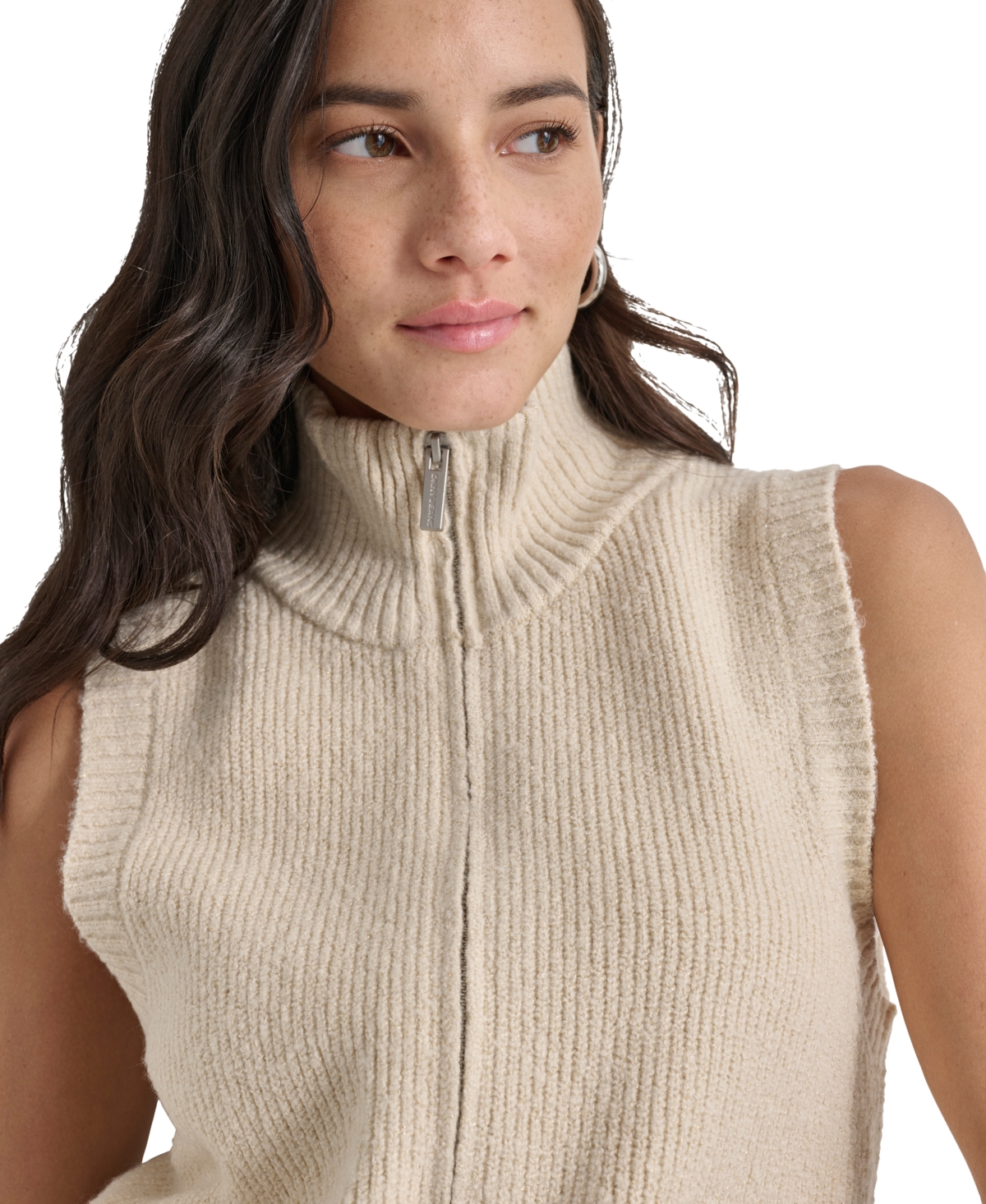 Dkny Jeans Women's Metallic Sweater Vest
