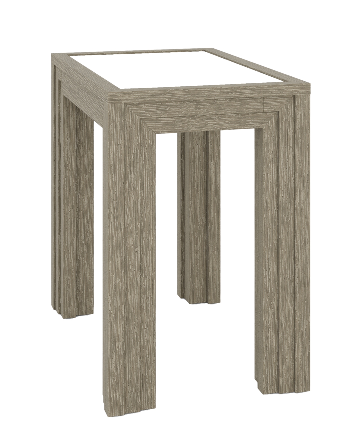Macy's Cascade 24" Wood Chairside Table In Dovetail