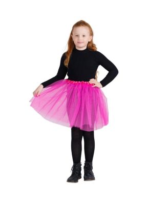 Dress Up America Kids 4 Layered Tutu Skirt Costume - Hot Pink 10$