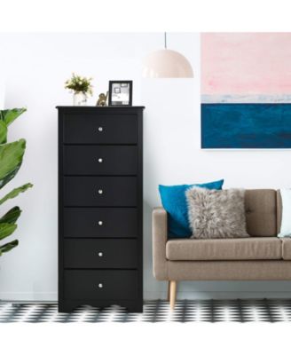 6 Drawers Chest Dresser Clothes Storage Bedroom Furniture Cabinet