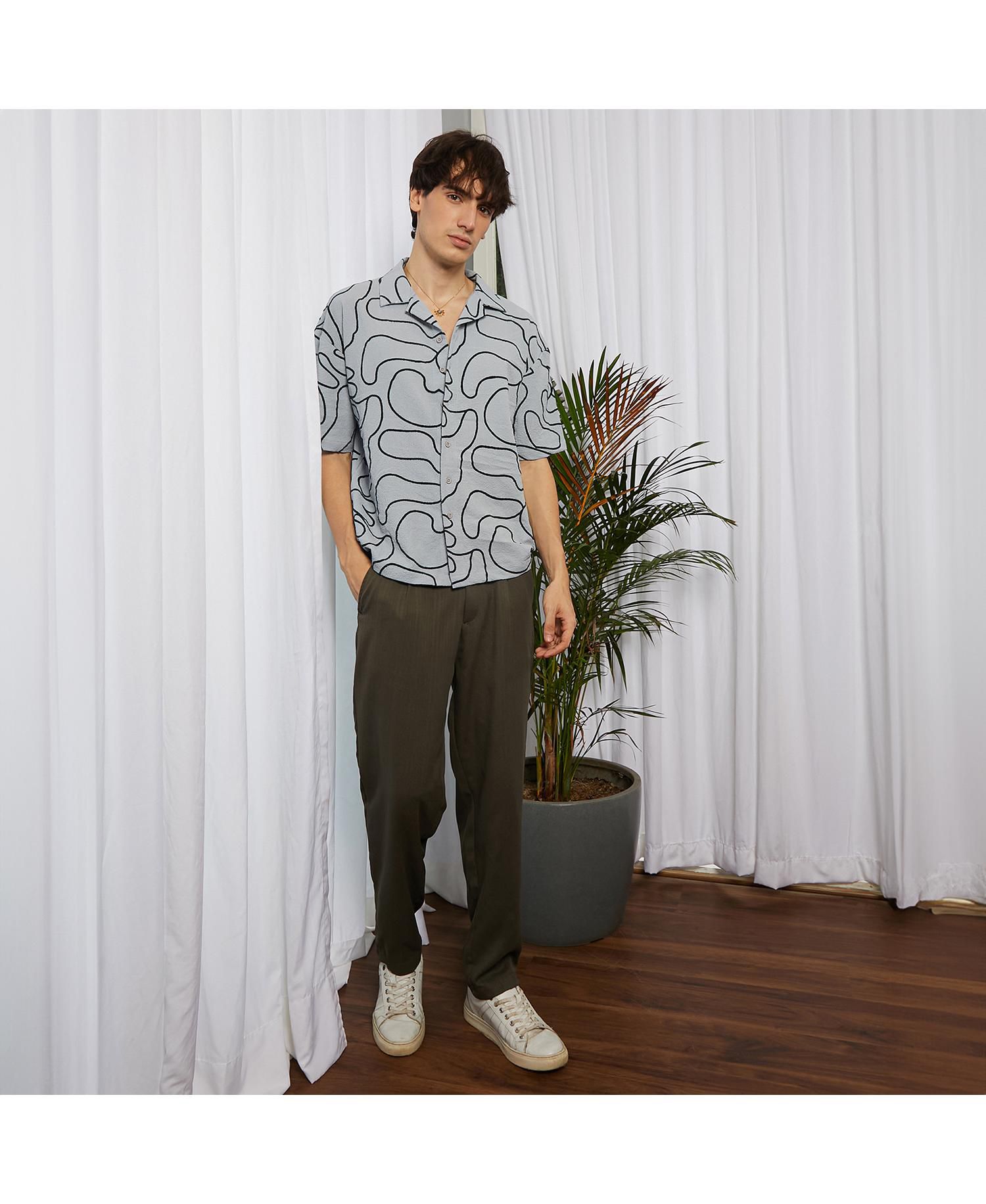Chevron-Knit Shirt