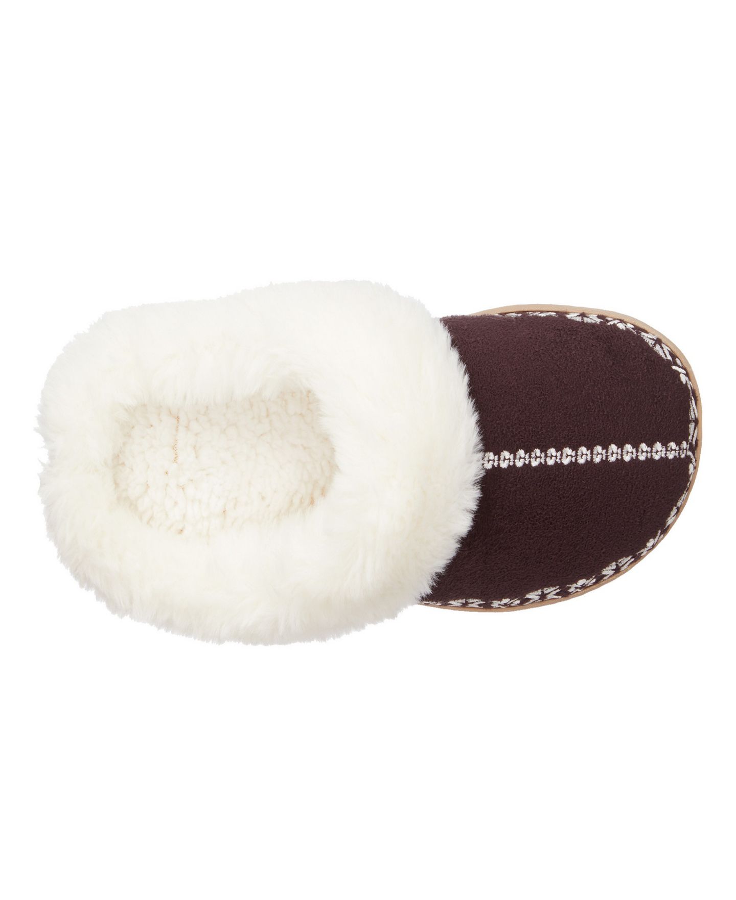 Женские сабо Isotoner Signature Clara Faux-Fur-Trim Clog Slippers, цвет: Изюмный — фото 4
