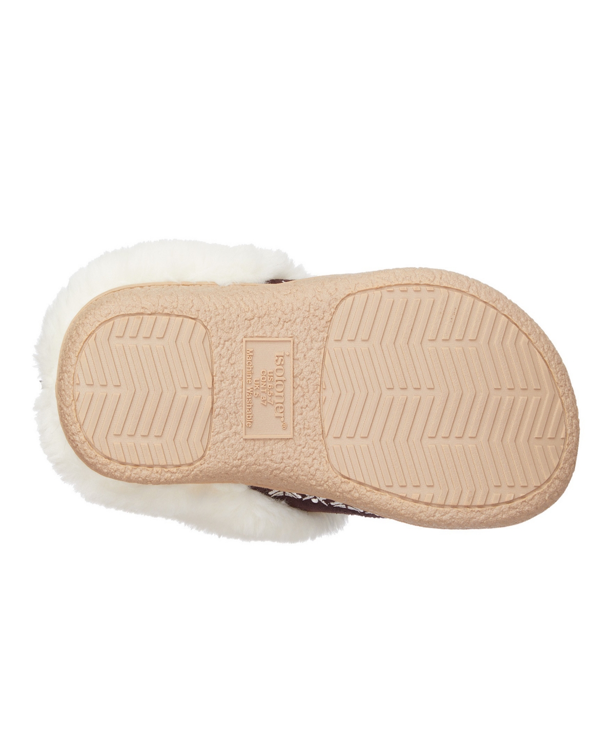 ISOTONER SIGNATURE WOMEN'S CLARA EMBROIDERED MICROTERRY CLOG 