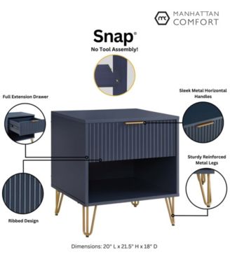 DUMBO 1-Drawer Modern Nightstand