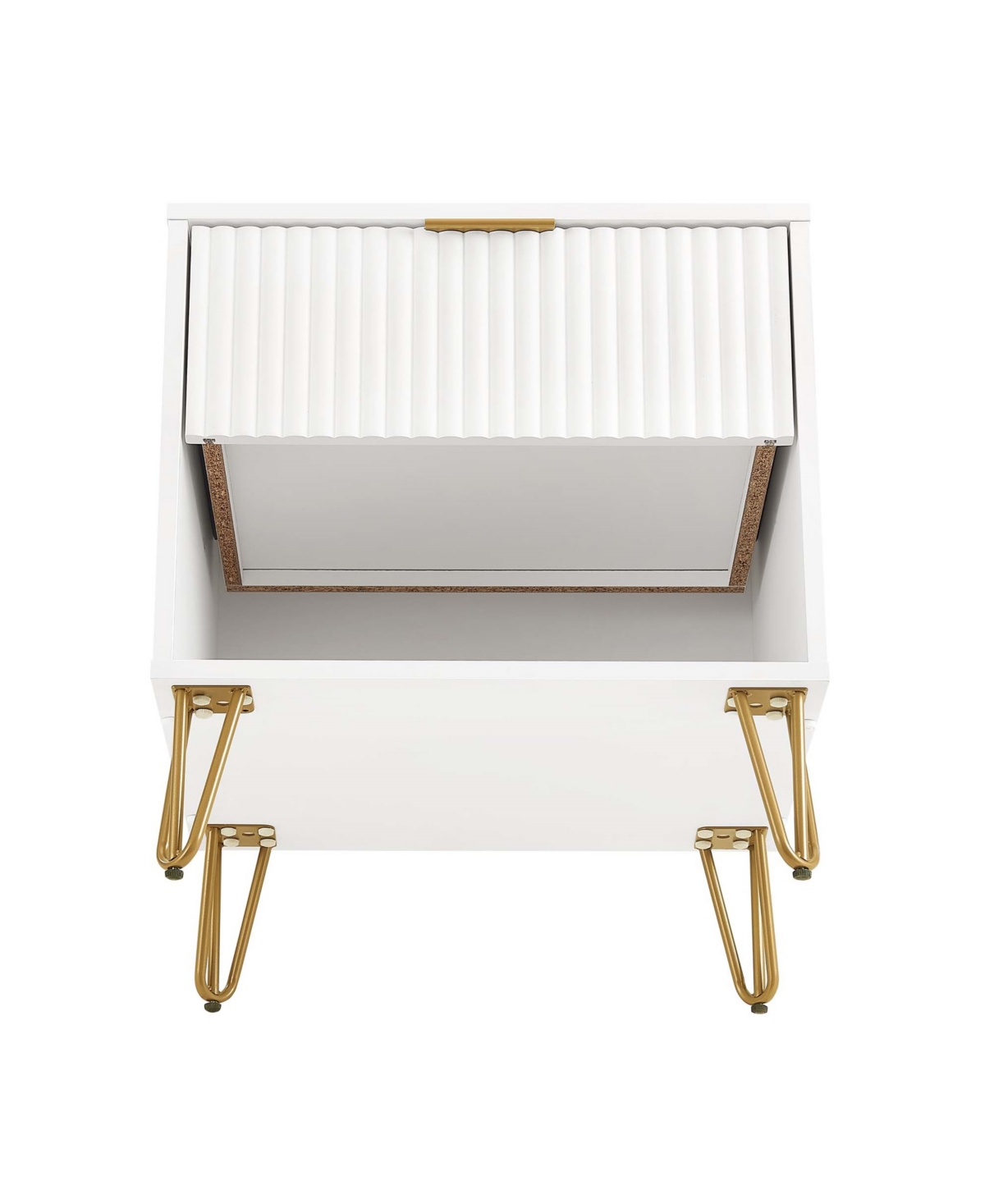 Shop Manhattan Comfort 1- Piece Dumbo Medium-density Fiberboard 1-drawer Modern Nightstand In White