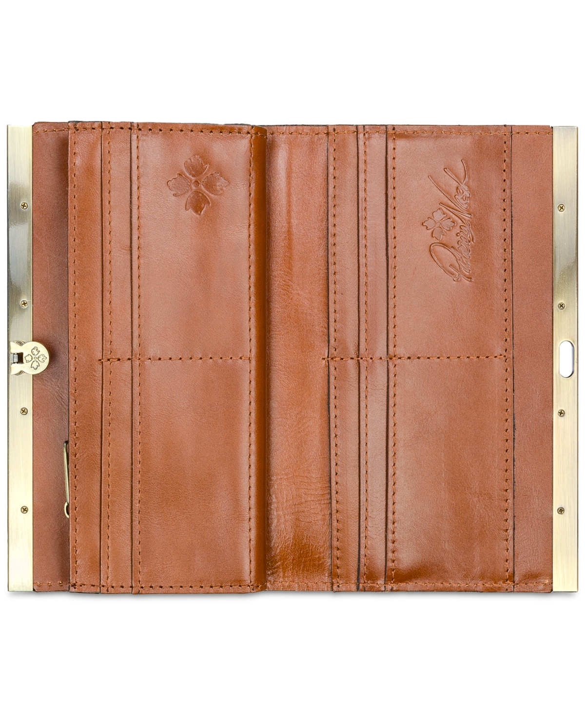 Patricia Nash Cauchy Tooled Leather Wallet -Gold