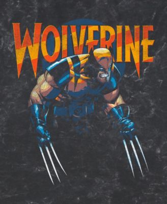 Men's Dark Wolverine Short Sleeve Mineral Wash Tee