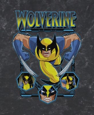 Fifth Sun Men's Wolverine Animated Attack Short Sleeve Mineral Wash Tee