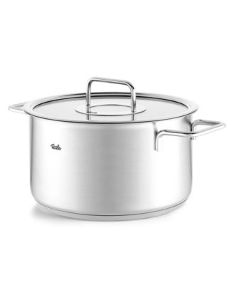 Fissler Pure Collection Stainless Steel 6.7 Quart Stock Pot with Glass Lid