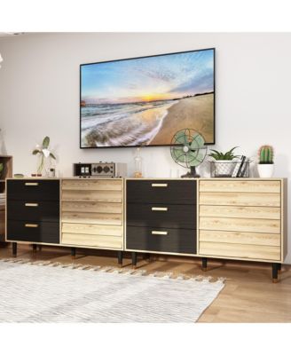 Rectangle Storage Cabinet, Sideboard, Dresser with 6 Drawers