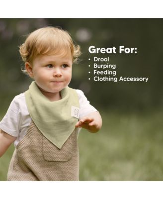 8pk Lumi Muslin Baby Bibs, Bandana Bibs for Baby Boy, Baby Girl, Muslin Drool Bib for Newborn, Toddler