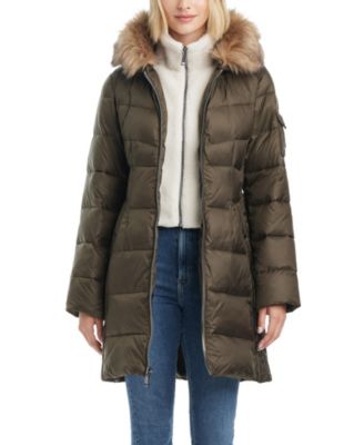 Women's Mid-Length Fitted Puffer Coat