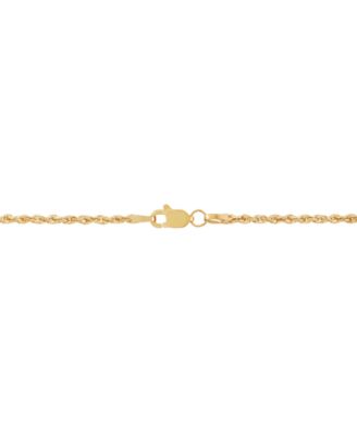 Polished Rope Link 18" Chain Necklace (1-3/4mm) in 14k Gold