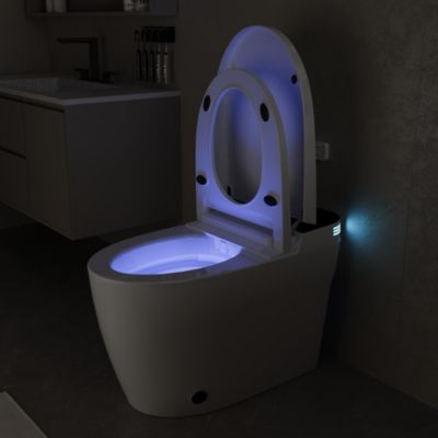 Smart Toilet With 110V High-Pulse Configuration Rapid Heating Antibacterial Seat Wireless Remote Control IPX4 Water Resistance