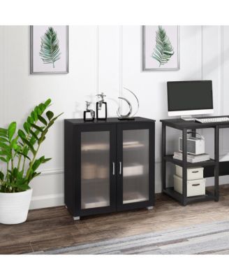 2-Door Accent Storage Cabinet, Sideboard Buffet Floor Storage Cupboard for Kitchen, Dining Room, Living Room, Entryway