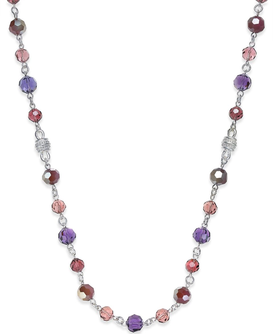 Charter Club Silver Tone Purple Long Necklace   Jewelry & Watches