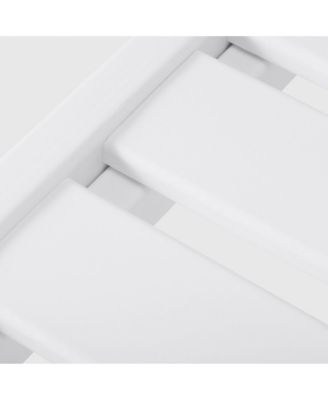 Outdoor Modern HDPE Patio White Club Chair with Deep Seat Cushions