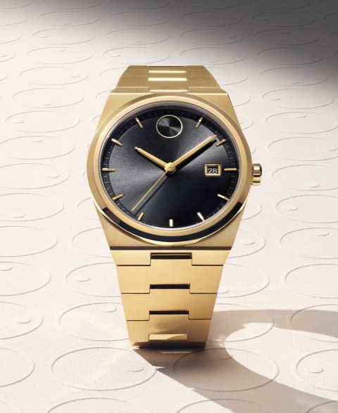 Женские часы Movado Men's Quest Swiss Quartz Ionic Gold PVD Steel 40mm Watch