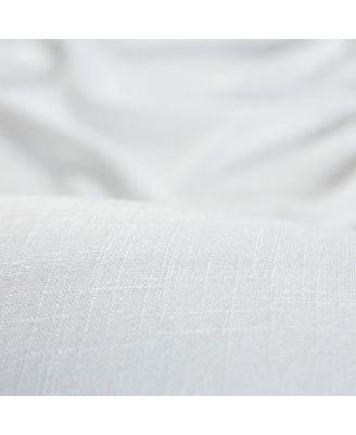 Premium 2-Panel Soft Textured Semi Sheer Grommet Curtains for Window Living Room Bedroom Kitchen Office - Light Filtering Privacy Window Treatment Drapes - 52 x 63 Inches - Java