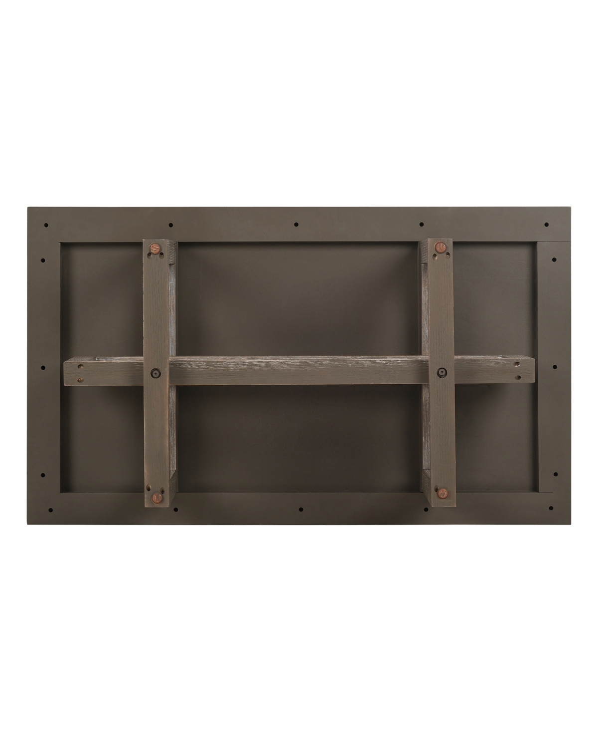 Macy's Portmore 48" Rectangle Wood Cocktail Table In Two-tone Brown Finish