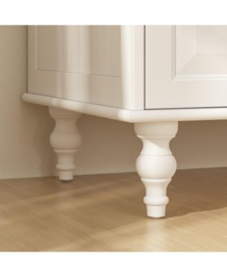 Wood 2-Door Armoire with Hanging Rod, 3-Drawer, Adjustable Shelves – Wardrobe Cabinet