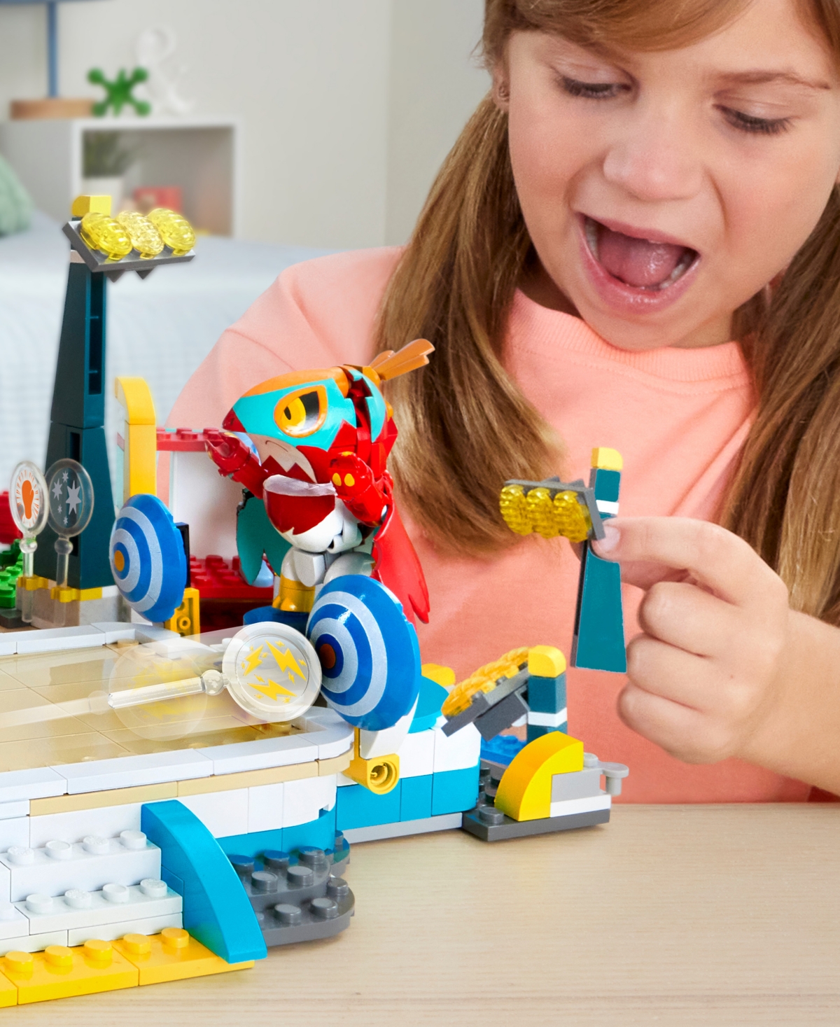 Pokémon Mega Training Stadium Building Toy Kit With 5 Action Figures, 1101 Pieces In Mutli Color