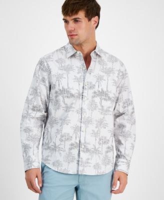 Palm Garden Chambray Long Sleeve Shirt