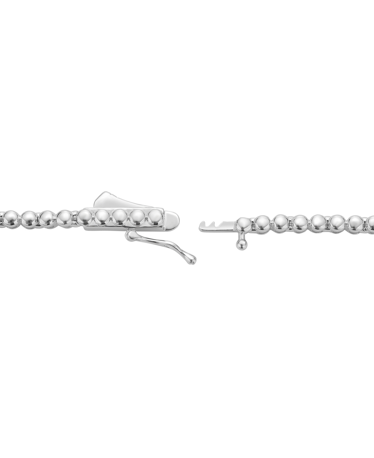 MACY'S DIAMOND PRINCESS & ROUND 18" COLLAR NECKLACE (3 1/2 CT. T.W.) IN 14K WHITE GOLD 