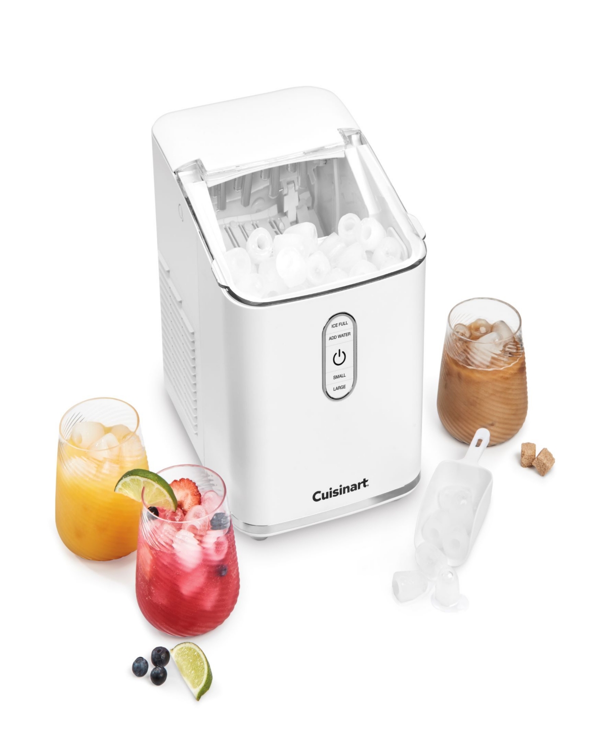 Cuisinart 26 Lbs. Compact Bullet Ice Cube Maker Imc-2 In White