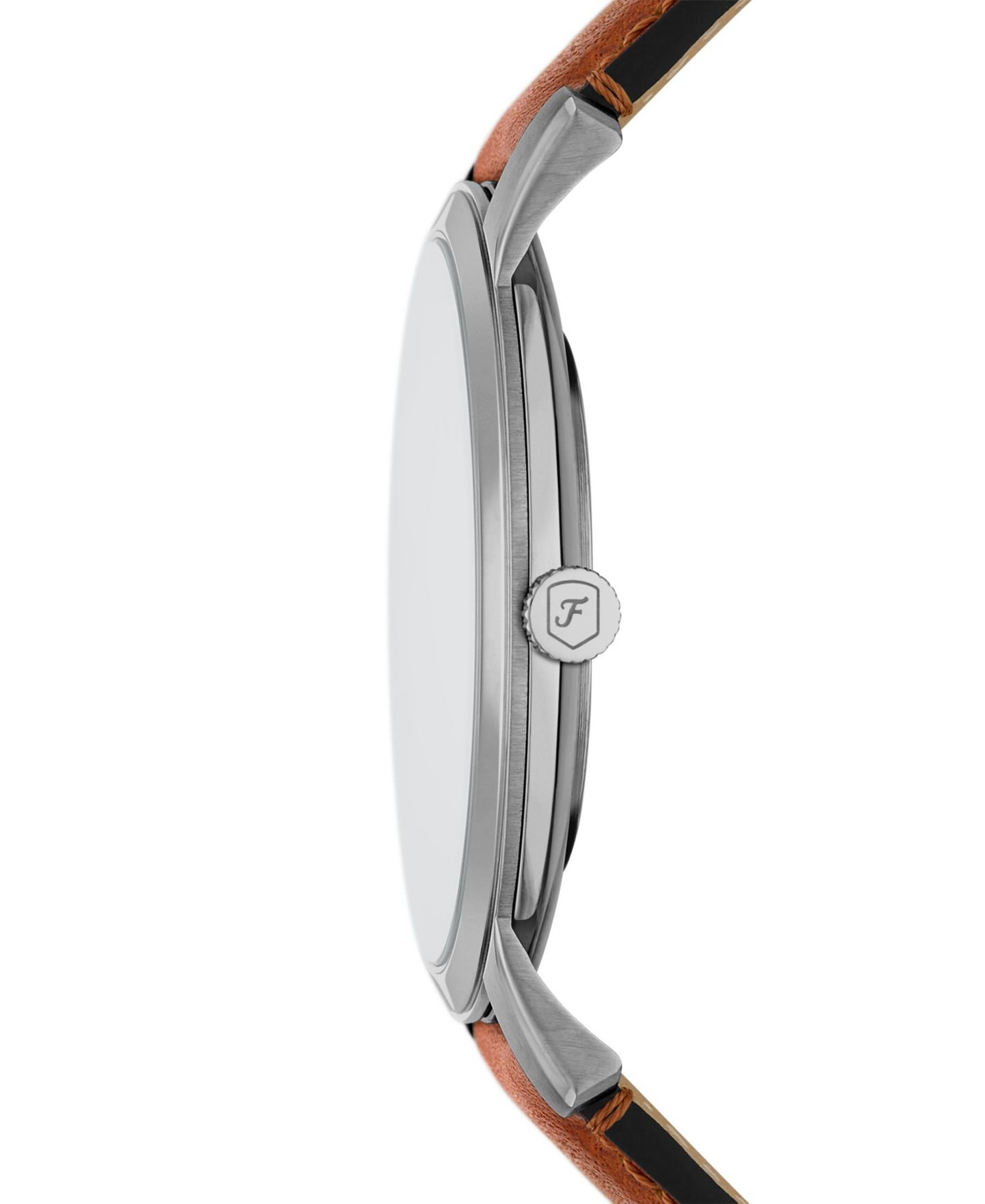 Мужские часы Fossil Minimalist Three-Hand Brown Leather Watch, 44mm — фото 2