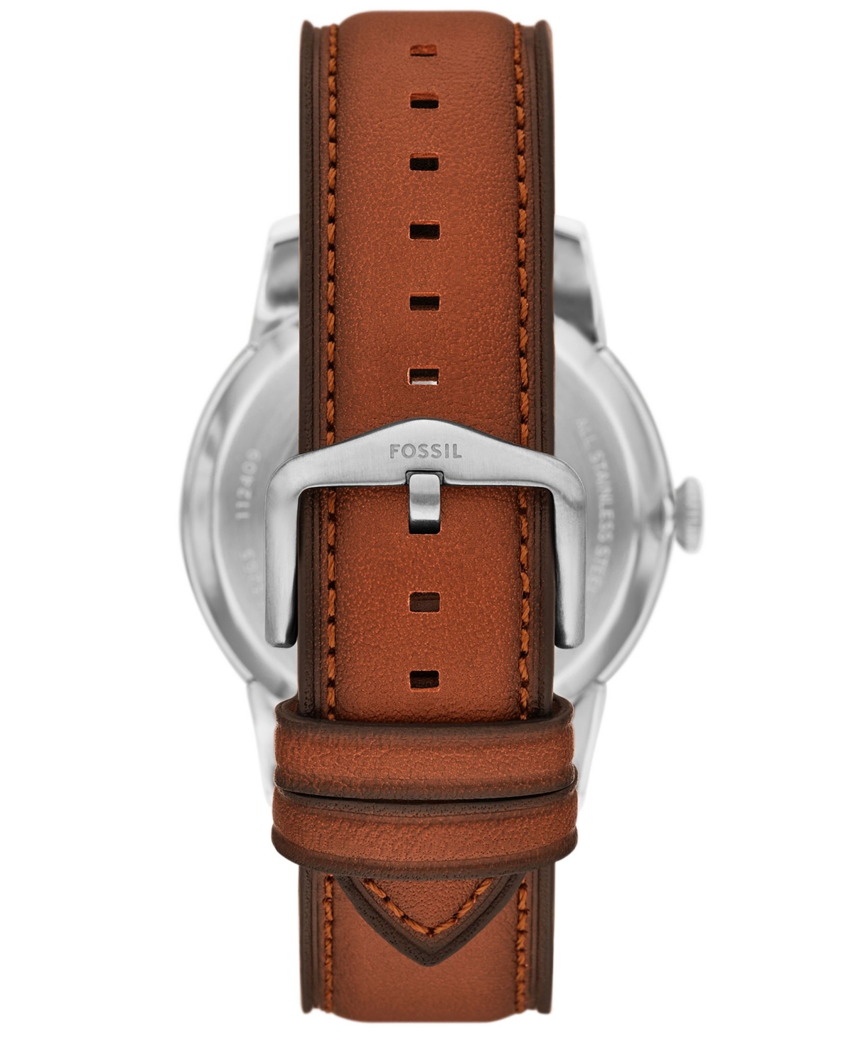 Fossil Men's Townsman Automatic Brown Leather Watch, 44mm In Brown