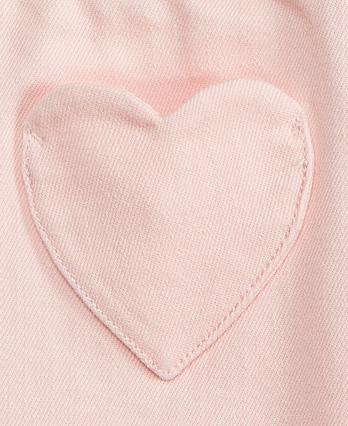 First Impressions Baby Girl Pastel Denim Heart Pants, Created For Macy's In Beloved Pn