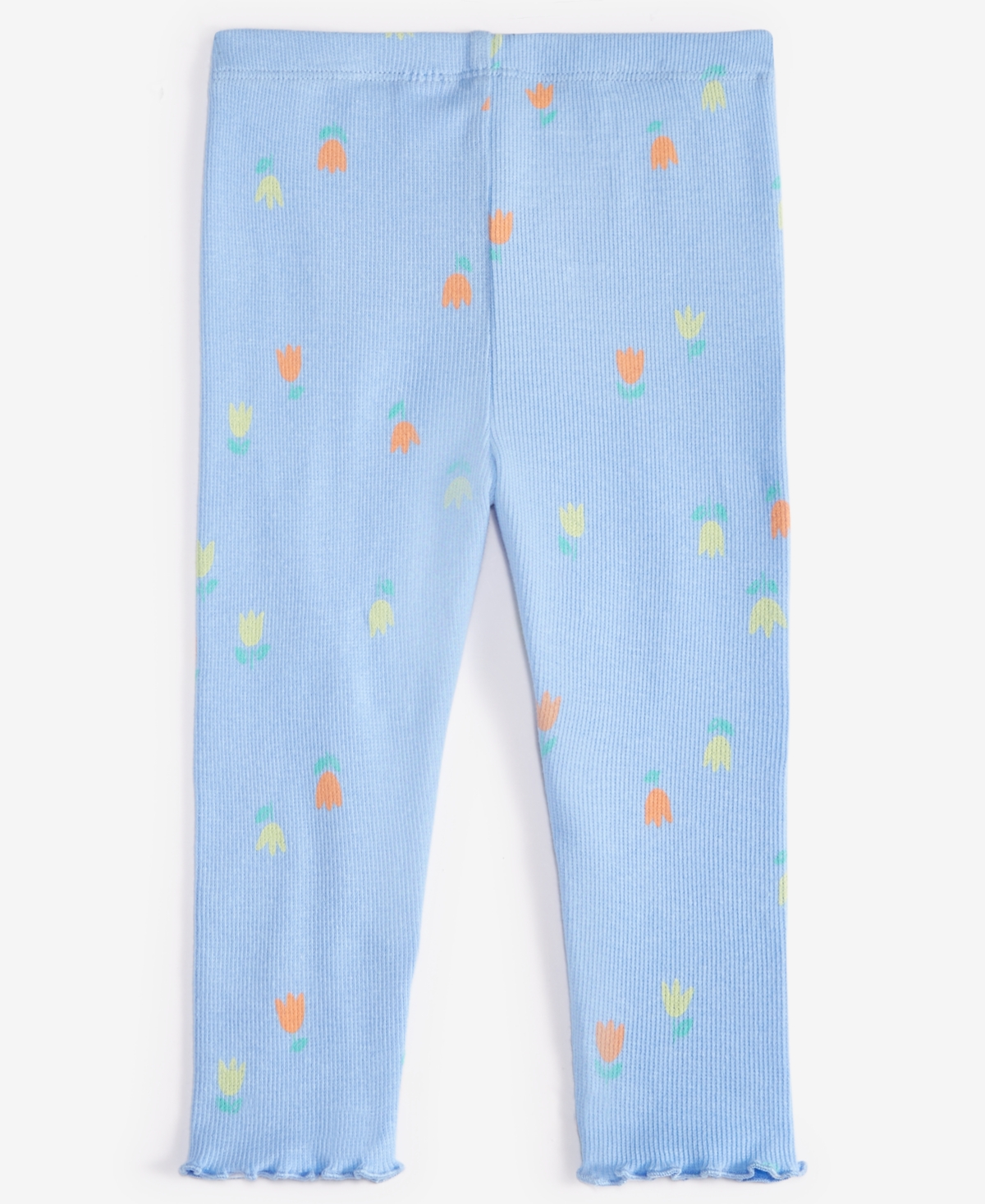 First Impressions Baby Girls Rib Tulip Twirl Printed Leggings, Created for Macy's