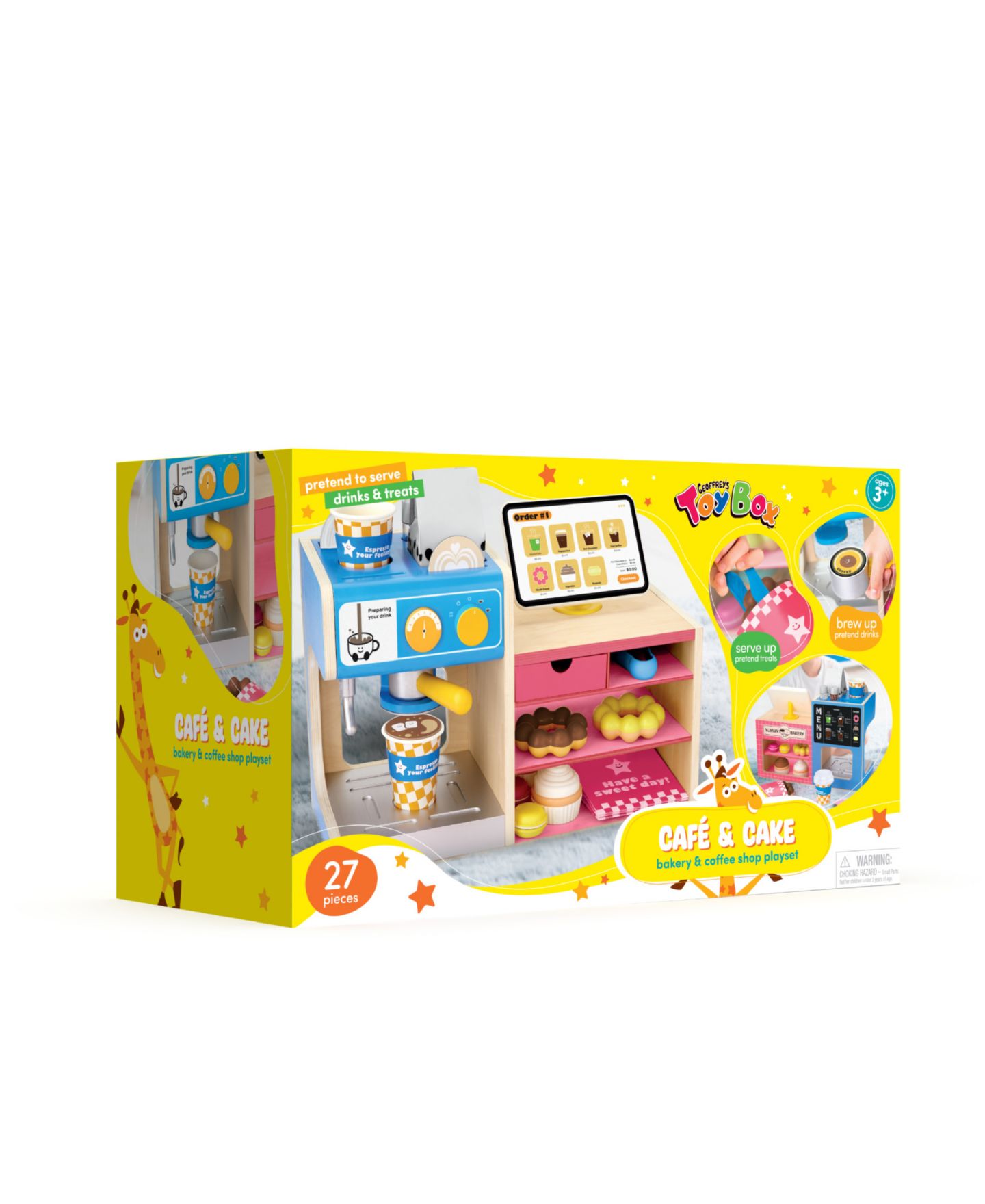 Детский игровой набор Geoffrey's Toy Box Cafe Cake Bakery Coffee Shop Playset — фото 8