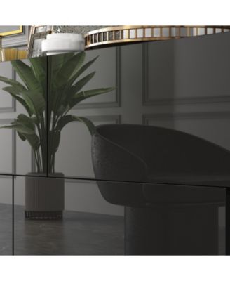 High Gloss White Wood 6-Drawer Chest of Drawers