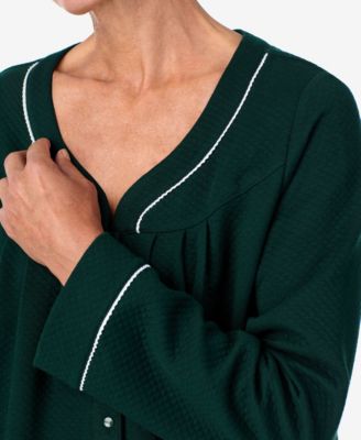 Women's Long Sleeve Snap Robe