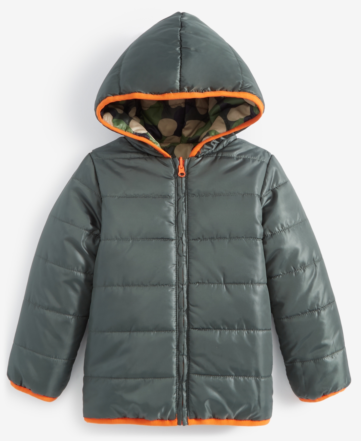 Epic Threads Toddler Boys Camo Reversible Puffer Jacket, Created for Macy's