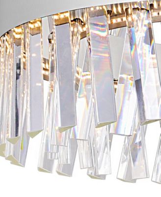 14" Metal Glace LED Chandelier