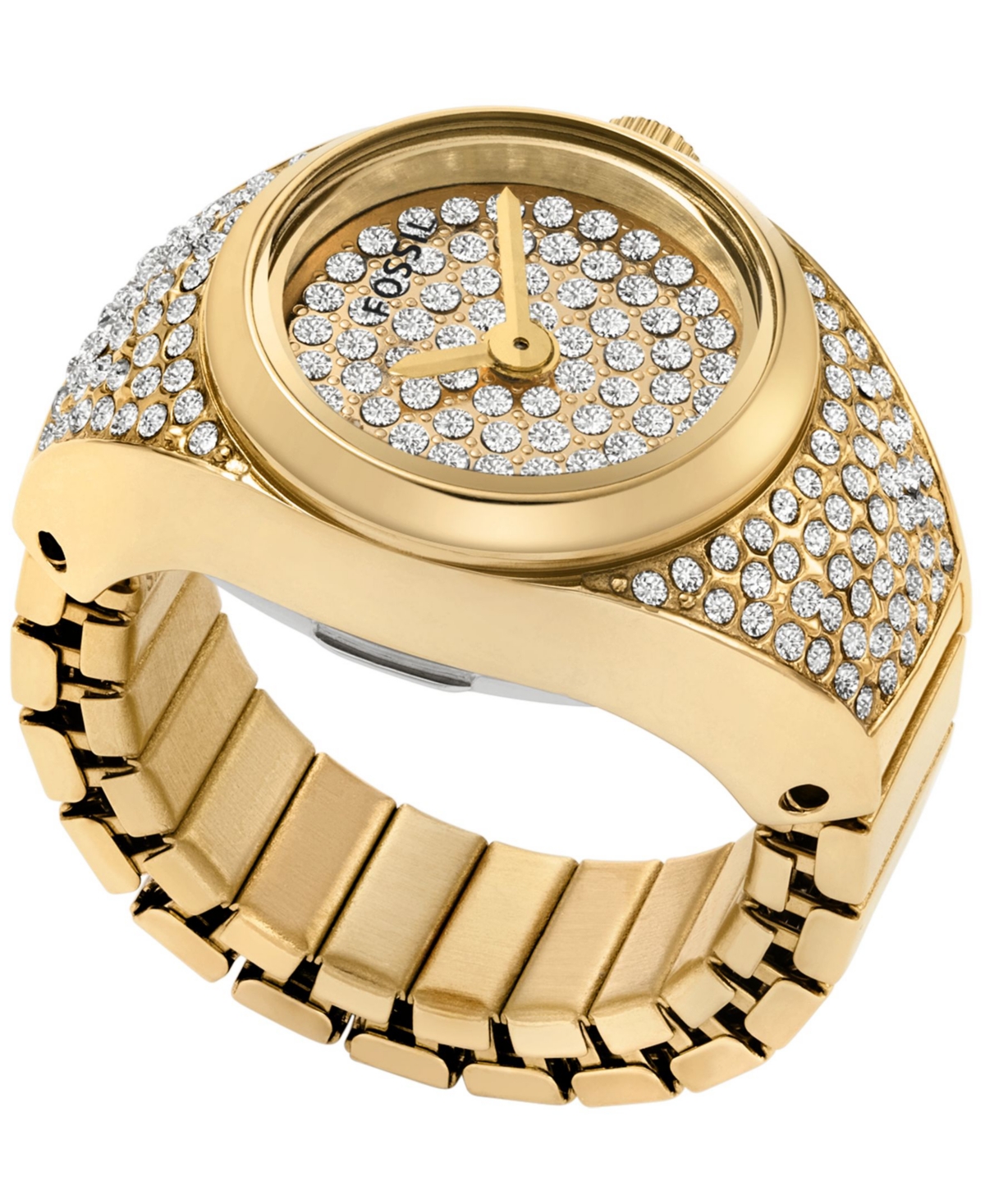 Women's Watch Ring Three-Hand Gold-Tone Stainless Steel Watch, 15mm - Gold Tone