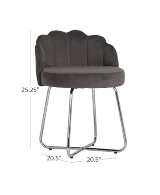 25.25" Metal Catalina Vanity Stool