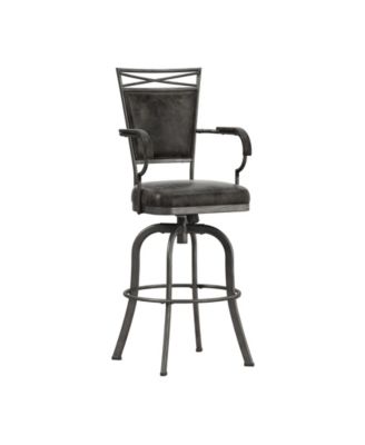 48.5" Metal Bridgetown Bar Height Swivel Stool